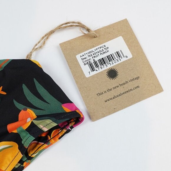 Aloe Aloe Fruit Punch Keyhole Bikini Top - Size Small - NWT - Picture 2 of 6